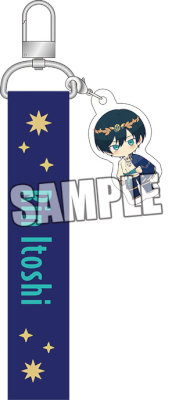 ブルーロック チャーム付き刺繍ネームタグ「糸師 凛」ホロスコープVer. (本体)約縦160×横33×厚さ8mm / (チャーム)約縦50×横35×厚さ2mm以内