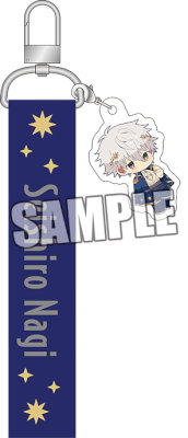ブルーロック チャーム付き刺繍ネームタグ「凪 誠士郎」ホロスコープVer. (本体)約縦160×横33×厚さ8mm / (チャーム)約縦50×横35×厚さ2mm以内
