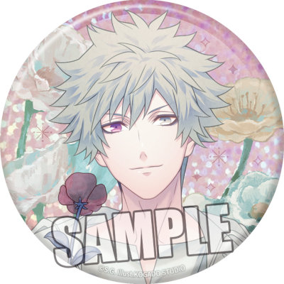 うたの☆プリンスさまっ♪ BIGホログラム缶バッジ Floral Harmony Ver.「黒崎蘭丸」 約直径76×厚さ4mm