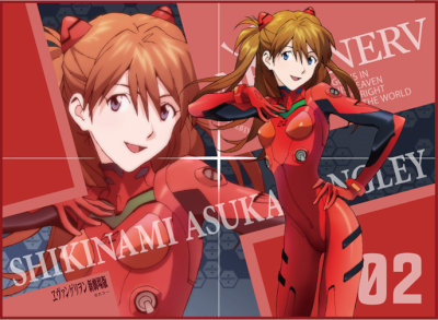 TCG万能プレイマット 『ヱヴァンゲリヲン新劇場版』「式波・アスカ・ラングレー」リバイバル 縦400×横550mm