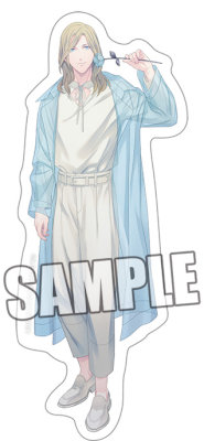 うたの☆プリンスさまっ♪ ステッカーセット Floral Harmony Ver.「カミュ」 (ダイカット)約縦125×横58mm以内 / (背景付き)約縦91×横55mm