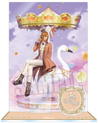 うたの☆プリンスさまっ♪ アクリルスタンド Crown Creamy Land ～Fairground Carousel～ Ver.「神宮寺レン」[WM] ＜本体＞約縦134×横71mm以内、＜背景＞約縦170×横120mm、＜ロゴ＞約縦35×横120mm、＜台座＞約縦50×横45mm