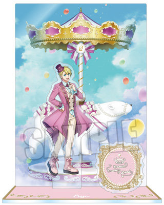 うたの☆プリンスさまっ♪ アクリルスタンド Crown Creamy Land ～Fairground Carousel～ Ver.「来栖 翔」[WM] ＜本体＞約縦134×横71mm以内、＜背景＞約縦170×横120mm、＜ロゴ＞約縦35×横120mm、＜台座＞約縦50×横45mm