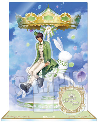 うたの☆プリンスさまっ♪ アクリルスタンド Crown Creamy Land ～Fairground Carousel～ Ver.「愛島セシル」[WM] ＜本体＞約縦134×横71mm以内、＜背景＞約縦170×横120mm、＜ロゴ＞約縦35×横120mm、＜台座＞約縦50×横45mm