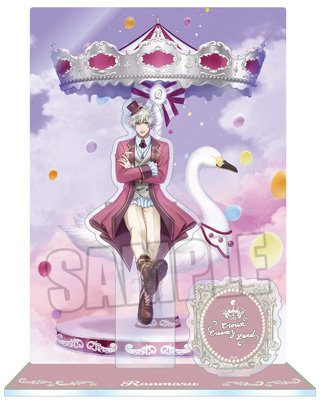 うたの☆プリンスさまっ♪ アクリルスタンド Crown Creamy Land ～Fairground Carousel～ Ver.「黒崎蘭丸」[WM] ＜本体＞約縦134×横71mm以内、＜背景＞約縦170×横120mm、＜ロゴ＞約縦35×横120mm、＜台座＞約縦50×横45mm