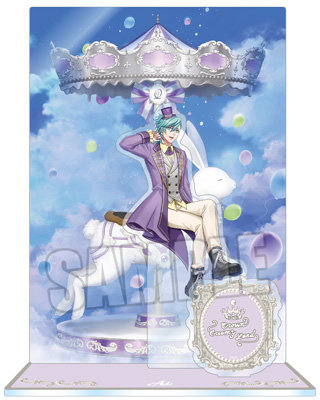 うたの☆プリンスさまっ♪ アクリルスタンド Crown Creamy Land ～Fairground Carousel～ Ver.「美風 藍」[WM] ＜本体＞約縦134×横71mm以内、＜背景＞約縦170×横120mm、＜ロゴ＞約縦35×横120mm、＜台座＞約縦50×横45mm