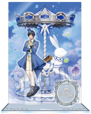 うたの☆プリンスさまっ♪ アクリルスタンド Crown Creamy Land ～Fairground Carousel～ Ver.「皇 綺羅」[WM] ＜本体＞約縦134×横71mm以内、＜背景＞約縦170×横120mm、＜ロゴ＞約縦35×横120mm、＜台座＞約縦50×横45mm