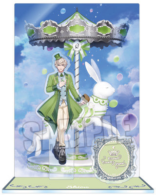 うたの☆プリンスさまっ♪ アクリルスタンド Crown Creamy Land ～Fairground Carousel～ Ver.「天草シオン」[WM] ＜本体＞約縦134×横71mm以内、＜背景＞約縦170×横120mm、＜ロゴ＞約縦35×横120mm、＜台座＞約縦50×横45mm