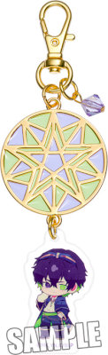 ブルーロック ステンドグラス風キーホルダー「オリヴァ・愛空」ホロスコープVer. 約縦120×横35×厚さ7mm