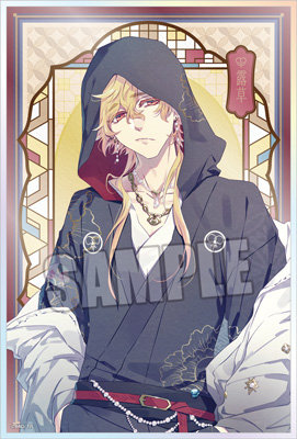 泡沫のユークロニア アクリル色紙 Modern Style Ver.「露草」 約縦216×横146mm×厚さ4mm