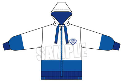 うたの☆プリンスさまっ♪ ALL STAR STAGE -Happy Celebration- アイドルパーカー「皇 綺羅」 フリーサイズ 着丈 前 / 後ろ 約69㎝ / 約72cm、身幅約58cm、肩幅約60cm、袖丈約59cm