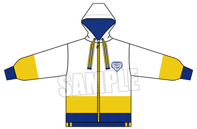 うたの☆プリンスさまっ♪ ALL STAR STAGE -Happy Celebration- アイドルパーカー「帝 ナギ」 フリーサイズ 着丈 前 / 後ろ 約69㎝ / 約72cm、身幅約58cm、肩幅約60cm、袖丈約59cm