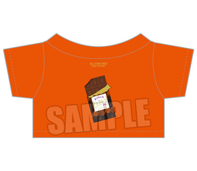 うたの☆プリンスさまっ♪ ALL STAR STAGE -Happy Celebration- ぬいぐるみ用アイドルTシャツ「Bitterなチョコレートみたい」[レン] 着丈約95mm、身幅約140mm