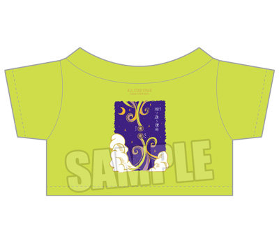 うたの☆プリンスさまっ♪ ALL STAR STAGE -Happy Celebration- ぬいぐるみ用アイドルTシャツ「廻（めぐ）り逢う運命」[セシル] 着丈約95mm、身幅約140mm