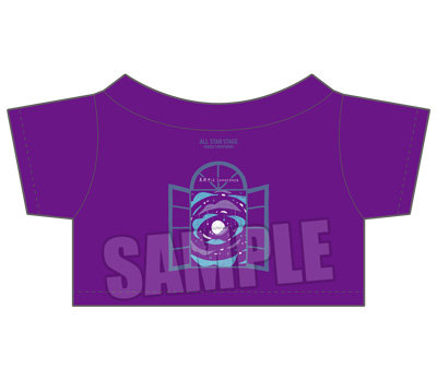 うたの☆プリンスさまっ♪ ALL STAR STAGE -Happy Celebration- ぬいぐるみ用アイドルTシャツ「真夜中は Innocence」[瑛二] 着丈約95mm、身幅約140mm