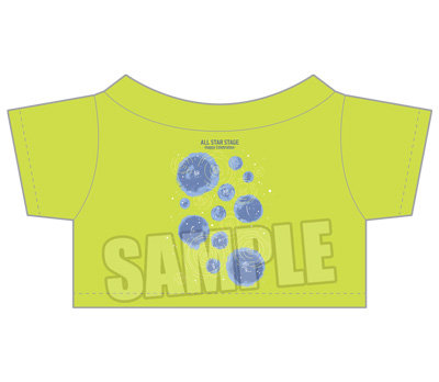 うたの☆プリンスさまっ♪ ALL STAR STAGE -Happy Celebration- ぬいぐるみ用アイドルTシャツ「無限に広がる愛」[シオン] 着丈約95mm、身幅約140mm