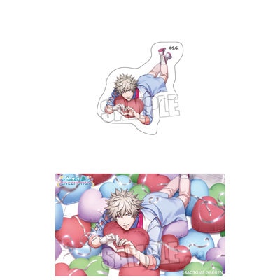 うたの☆プリンスさまっ♪ LIVE EMOTION ステッカーセット Thanks for you! Ver.「黒崎蘭丸」 （ステッカー1）約長辺89×短辺86mm以内、（ステッカー2）約長辺91×短辺55mm