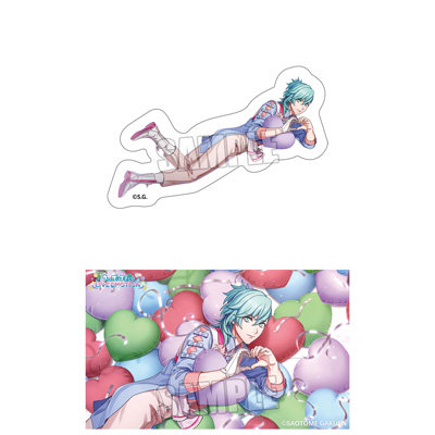 うたの☆プリンスさまっ♪ LIVE EMOTION ステッカーセット Thanks for you! Ver.「美風 藍」 （ステッカー1）約長辺89×短辺86mm以内、（ステッカー2）約長辺91×短辺55mm