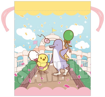 うたの☆プリンスさまっ♪ マスコットキャラクターズ 巾着 UTA☆PRI WONDERLAND Ver.[WM] 約縦175×横135mm