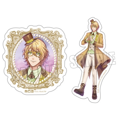 うたの☆プリンスさまっ♪ ミニサテンステッカーセット Crown Creamy Land ～Fairground Carousel～ Ver.「四ノ宮那月」[WM] ＜フレーム＞約縦65×横60mm、＜全身＞約縦80×横47mm以内