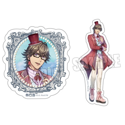 うたの☆プリンスさまっ♪ ミニサテンステッカーセット Crown Creamy Land ～Fairground Carousel～ Ver.「鳳 瑛一」[WM] ＜フレーム＞約縦65×横60mm、＜全身＞約縦80×横47mm以内