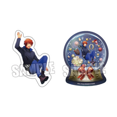うたの☆プリンスさまっ♪ ステッカーセット Snow Fantasy Ver.「一十木音也」 （ダイカット）約長辺96×短辺83mm以内／（スノードーム）約縦75×横62mm