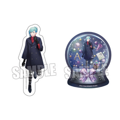 うたの☆プリンスさまっ♪ ステッカーセット Snow Fantasy Ver.「美風 藍」 （ダイカット）約長辺96×短辺83mm以内／（スノードーム）約縦75×横62mm