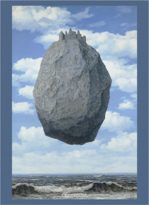 ブロッコリーハイブリッドスリーブ ルネ・マグリット「ピレネーの城」 67×92mm