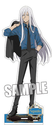 家庭教師ヒットマンREBORN!　アクリルスタンド「スクアーロ（10年後）」ボタニカルシャツVer. （本体）最大約縦160×横70mm／（台座）約縦25×横55mm／（パーツ）約縦27×横23mm