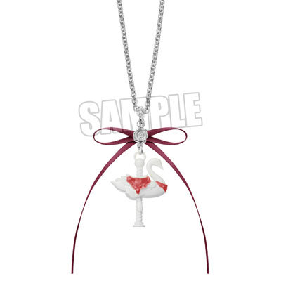 うたの☆プリンスさまっ♪ Q☆UP カルーセルネックレス「黒崎蘭丸」 チェーン：600mm、モチーフ：UNIT MUSIC（白クマ）…約縦32×横30×厚さ9mm、UNIT DREAM（白ウサギ）…約縦35×横30×厚さ8mm、UNIT LOVE（白鳥）…約縦33×横26×厚さ10mm