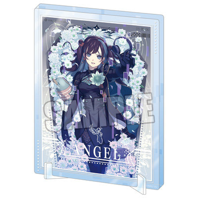 UN:LOGICAL アクリルプレート Magazine Collection Ver.「涼乃環無」 ＜本体＞約縦150×横110×厚さ5mm、＜台座＞約縦19×横70mm