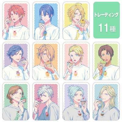 【1Box12Pack入り】うたの☆プリンスさまっ♪ トレーディングサテンステッカー BE MY CUPCAKE Ver. 約縦90×横64mm