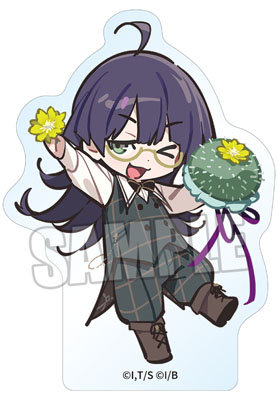 ジャックジャンヌ　アクリルマスコット「根地 黒門」Image Flower Ver.[JJBOF] 約縦70×横50×厚さ8mm以内