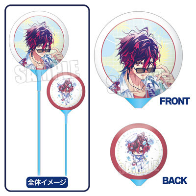 UN:LOGICAL スティックバルーン LicoBiTs FESTA -W Vacation- Ver.「雅火」 <膨らませ前>約縦325×横125mm、<膨らませ後>約縦300×横100mm