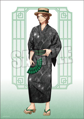 うたの☆プリンスさまっ♪ B3サイズ布ポスター YUKATA-MODE Ver.「寿 嶺二」[UPGS26] 約縦515×横364mm（B3サイズ）