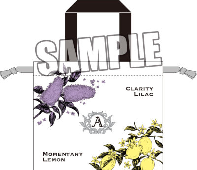 うたの☆プリンスさまっ♪ 持ち手付きサテン巾着 Fragrance Pairing Ver.「美風 藍」 約縦243×横185×厚さ7mm（持ち手込み）