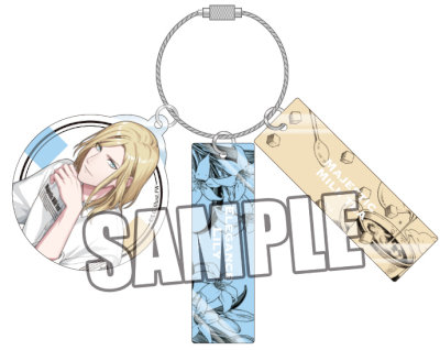 うたの☆プリンスさまっ♪ 3連アクリルキーリング Fragrance Pairing Ver.「カミュ」 （キャラパーツ）約縦70×横70×厚さ3mm以内／（モチーフパーツ）約縦25×横80×厚さ3mm／（キーリング）約直径50mm