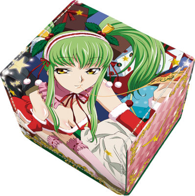 合皮製デッキケース コードギアス 反逆のルルーシュ「C.C.」クリスマスVer. (外寸)約幅108×高88×厚94mm/(内寸)約幅102×高78×厚78mm