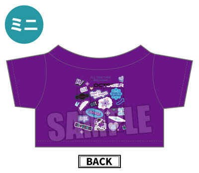 うたの☆プリンスさまっ♪ ALL STAR STAGE -BEGINNING- ぬいぐるみ用アイドルミニTシャツ「鳳 瑛二」[ASSBE] 着丈約57mm、身幅約72mm