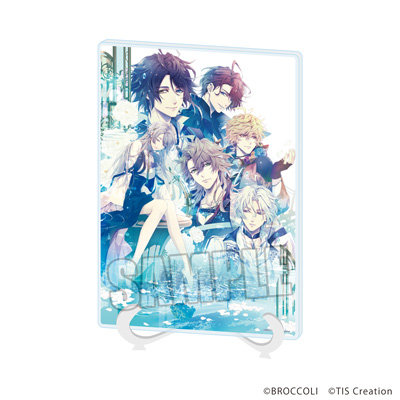 アクリルアートボード(A5サイズ)「泡沫のユークロニア -trail-」01/Aデザイン(公式イラスト) 210×148mm（本体）＋台座付き