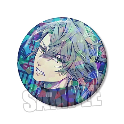 泡沫のユークロニア 75mmホログラム缶バッジ「帷」[ab] 直径約75mm