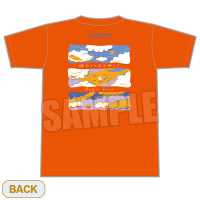 【XLサイズ】うたの☆プリンスさまっ♪ ALL STAR STAGE -Happy Celebration- アイドルＴシャツ「橙色へと空は移ろう Magic hour」[ヴァン] ＜XLサイズ＞着丈約78cm、身幅約58cm、肩幅約53cm、袖丈約24cm