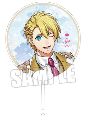 うたの☆プリンスさまっ♪ ALL STAR STAGE -Happy Celebration- クリアうちわ「来栖 翔」 約185mm×185mm（持ち手部分除く）