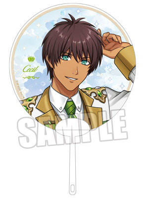 うたの☆プリンスさまっ♪ ALL STAR STAGE -Happy Celebration- クリアうちわ「愛島セシル」 約185mm×185mm（持ち手部分除く）