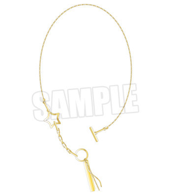 うたの☆プリンスさまっ♪ ALL STAR STAGE -Happy Celebration- マンテルネックレス「四ノ宮那月」 ＜チェーン＞約45cm／アジャスター約3cm、＜モチーフサイズ＞約W17mm×H19mm、＜アクリルパーツ＞W4mm×H30mm×D4mm