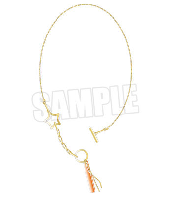 うたの☆プリンスさまっ♪ ALL STAR STAGE -Happy Celebration- マンテルネックレス「神宮寺レン」 ＜チェーン＞約45cm／アジャスター約3cm、＜モチーフサイズ＞約W17mm×H19mm、＜アクリルパーツ＞W4mm×H30mm×D4mm