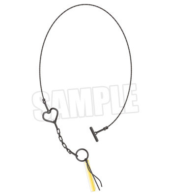 うたの☆プリンスさまっ♪ ALL STAR STAGE -Happy Celebration- マンテルネックレス「帝 ナギ」 ＜チェーン＞約45cm／アジャスター約3cm、＜モチーフサイズ＞約W17mm×H16mm、＜アクリルパーツ＞W4mm×H30mm×D4mm