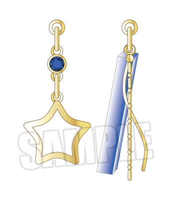 うたの☆プリンスさまっ♪ ALL STAR STAGE -Happy Celebration- ピアス「聖川真斗」 約W17mm×H30mm程度