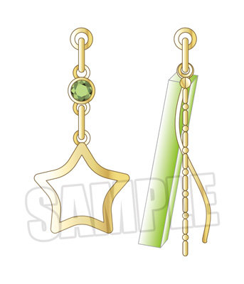 うたの☆プリンスさまっ♪ ALL STAR STAGE -Happy Celebration- イヤリング「愛島セシル」 約W17mm×H30mm程度