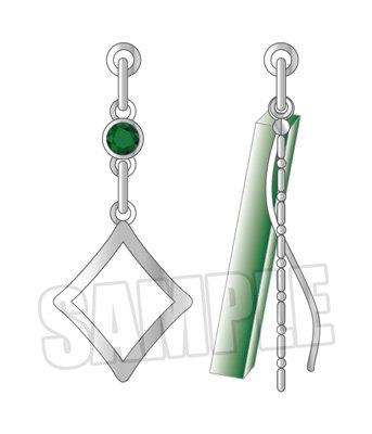 うたの☆プリンスさまっ♪ ALL STAR STAGE -Happy Celebration- イヤリング「寿 嶺二」 約W17mm×H30mm程度